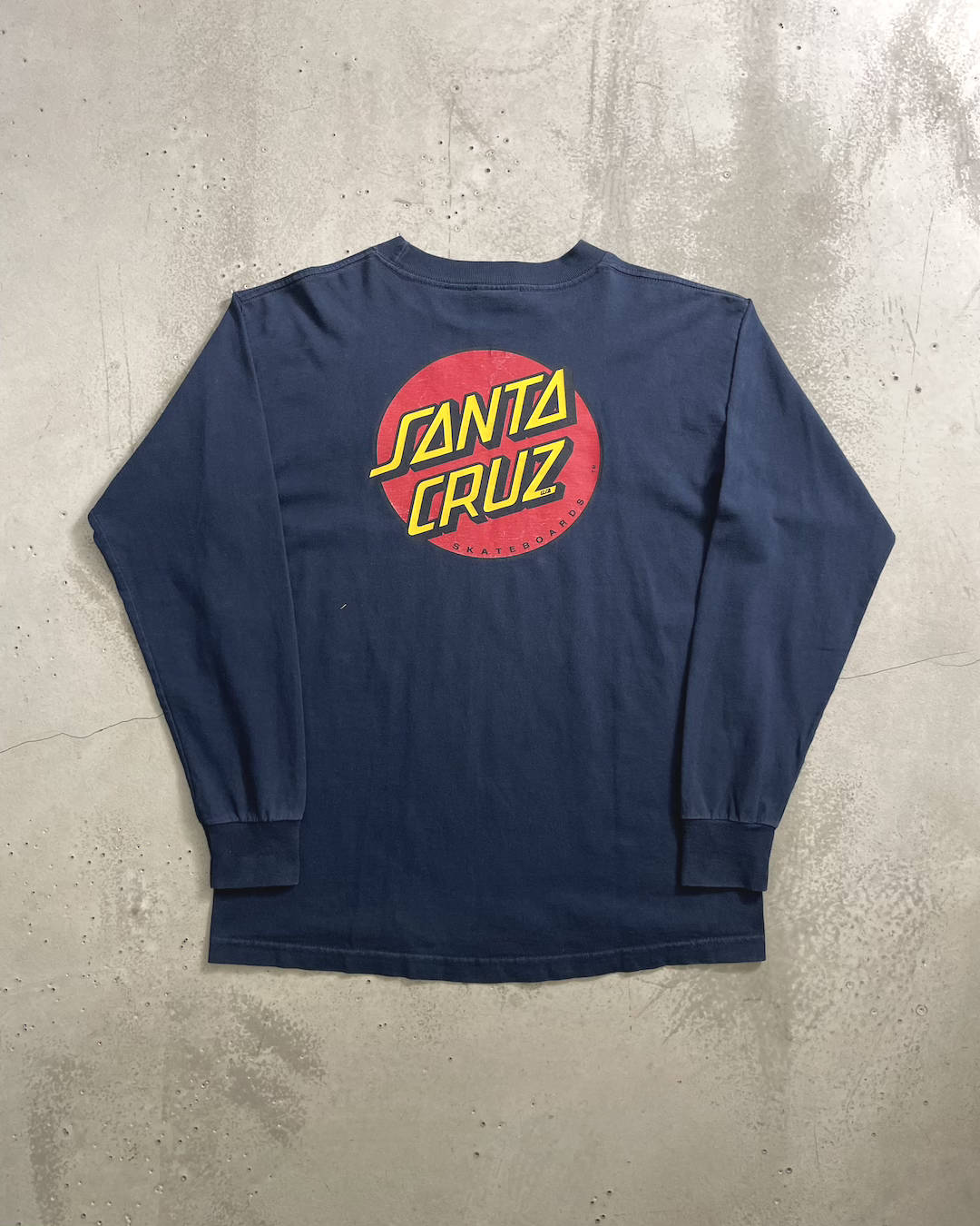 90's SANTA CRUZ"Classic dot" スケートロングスリーブTシャツ 両面プリント 表記M USA製 サンタクルズ クラシックドット