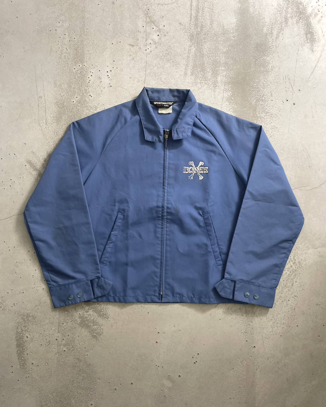80’s Powell Peralta "Cross Bones" ジップアップジャケット 両面プリント USA製 パウエル クロスボーン