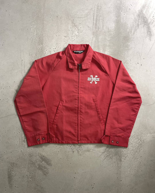 80’s Powell Peralta "Cross Bones" ジップアップジャケット 両面プリント USA製 パウエル クロスボーン