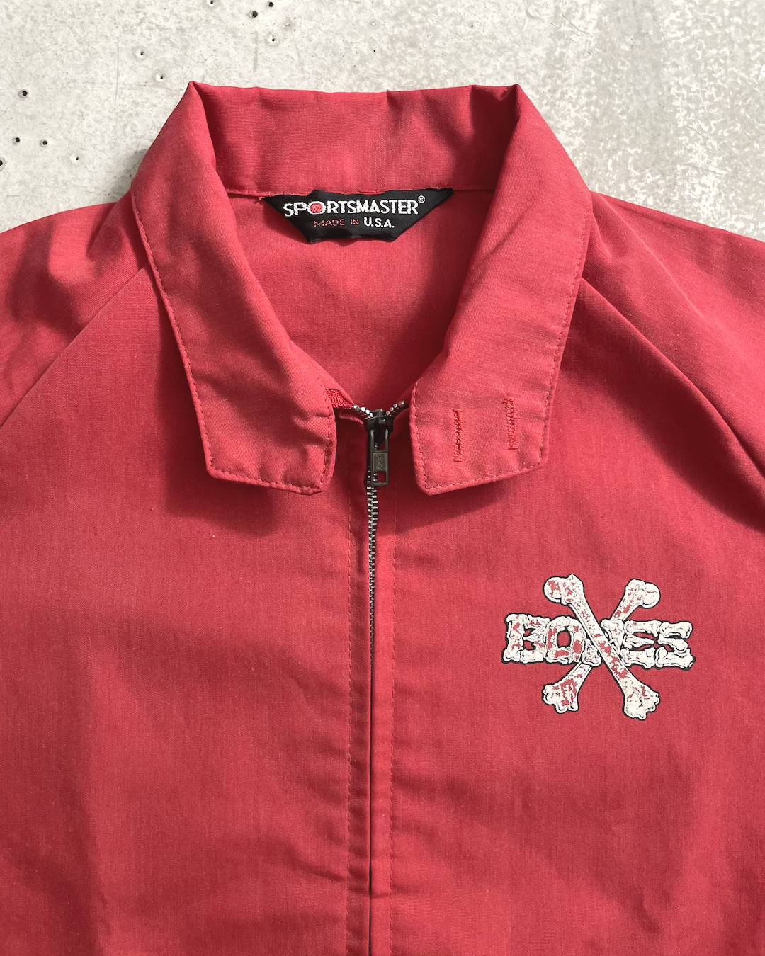 80’s Powell Peralta "Cross Bones" ジップアップジャケット 両面プリント USA製 パウエル クロスボーン