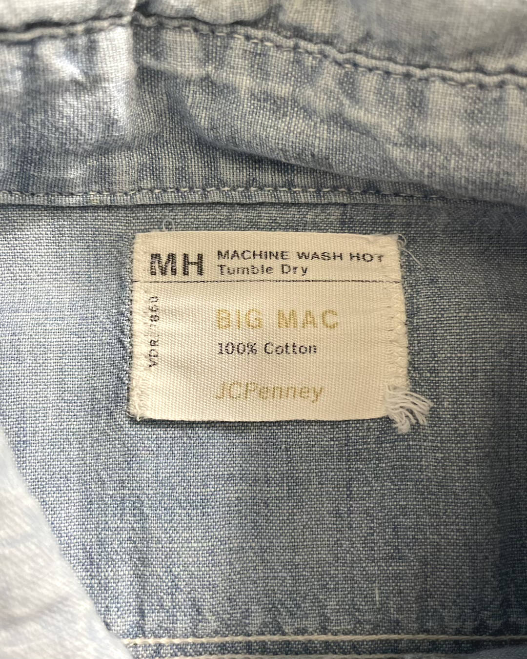 70's BIG MAC シャンブレーシャツ USA製 ビッグマック JCPenny