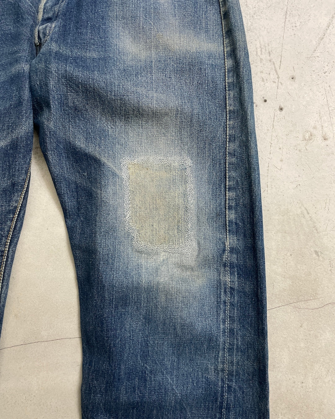 50's Levi's 501XX BIGE ボタン裏J オフセット ウエストシングル フロントVステッチ 赤耳 W35 L31
