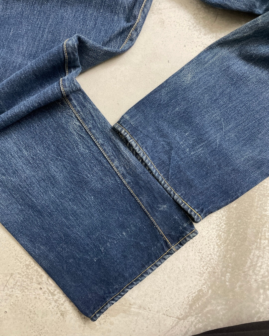 50's Levi's 501XX BIGE ボタン裏J オフセット ウエストシングル フロントVステッチ 赤耳 W35 L31