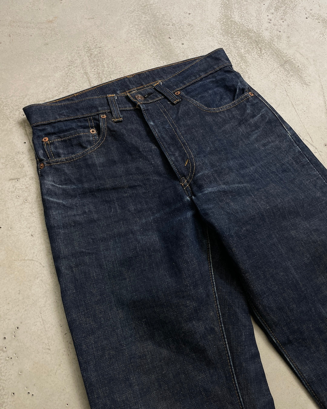 70's Levi's 505 66前期 ボタン裏6 スモールe 42talon ウエストチェーン 平行ステッチ パキパキ W30 L28 リーバイス