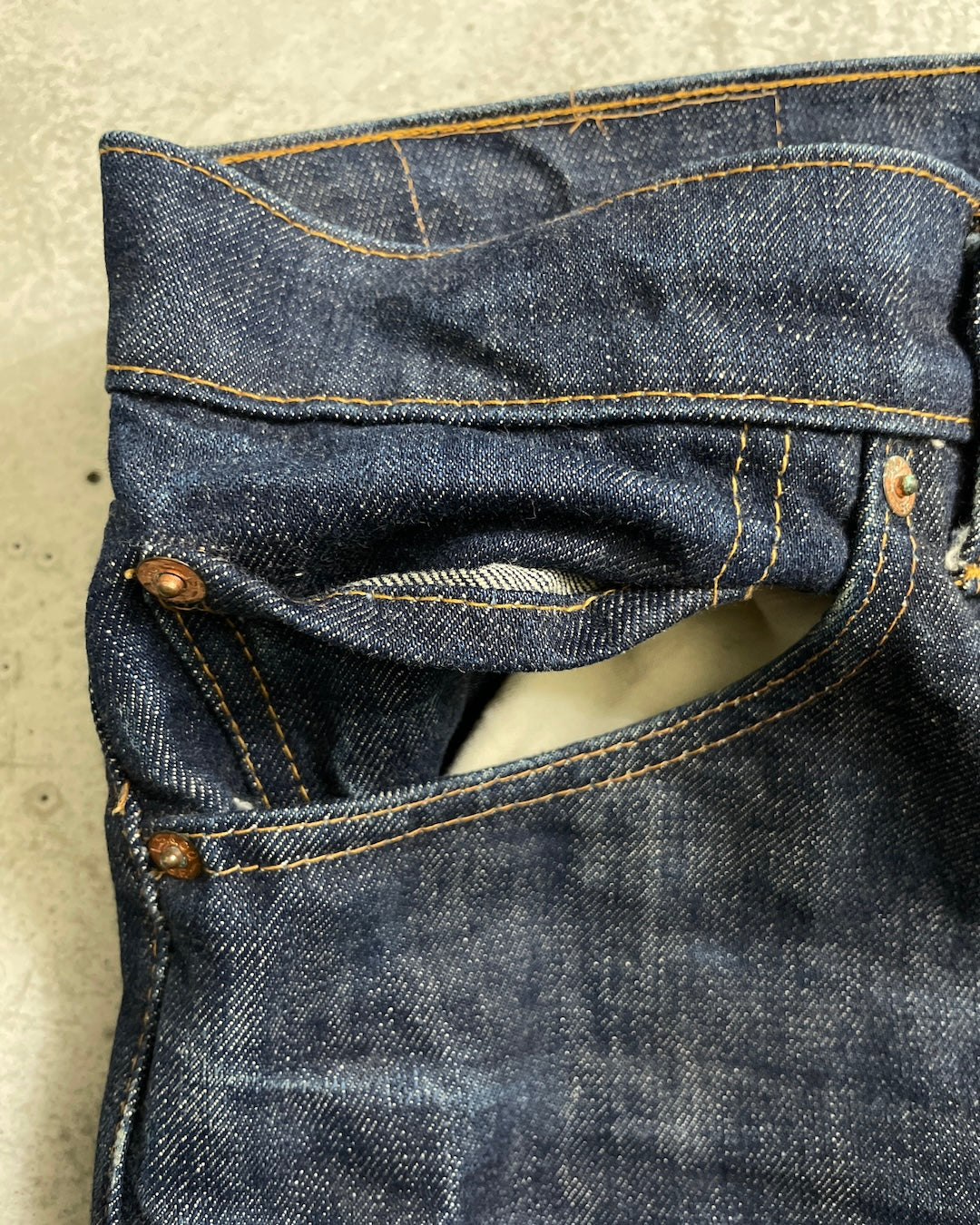 70's Levi's 505 66前期 ボタン裏6 スモールe 42talon ウエストチェーン 平行ステッチ パキパキ W30 L28 リーバイス