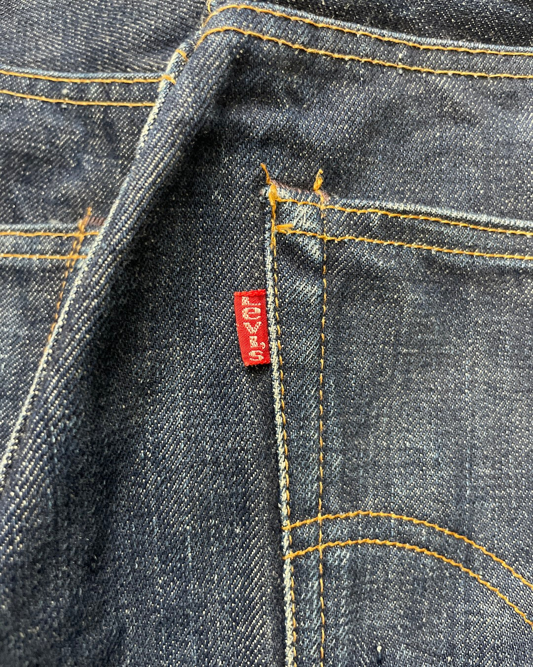 70's Levi's 505 66前期 ボタン裏6 スモールe 42talon ウエストチェーン 平行ステッチ パキパキ W30 L28 リーバイス