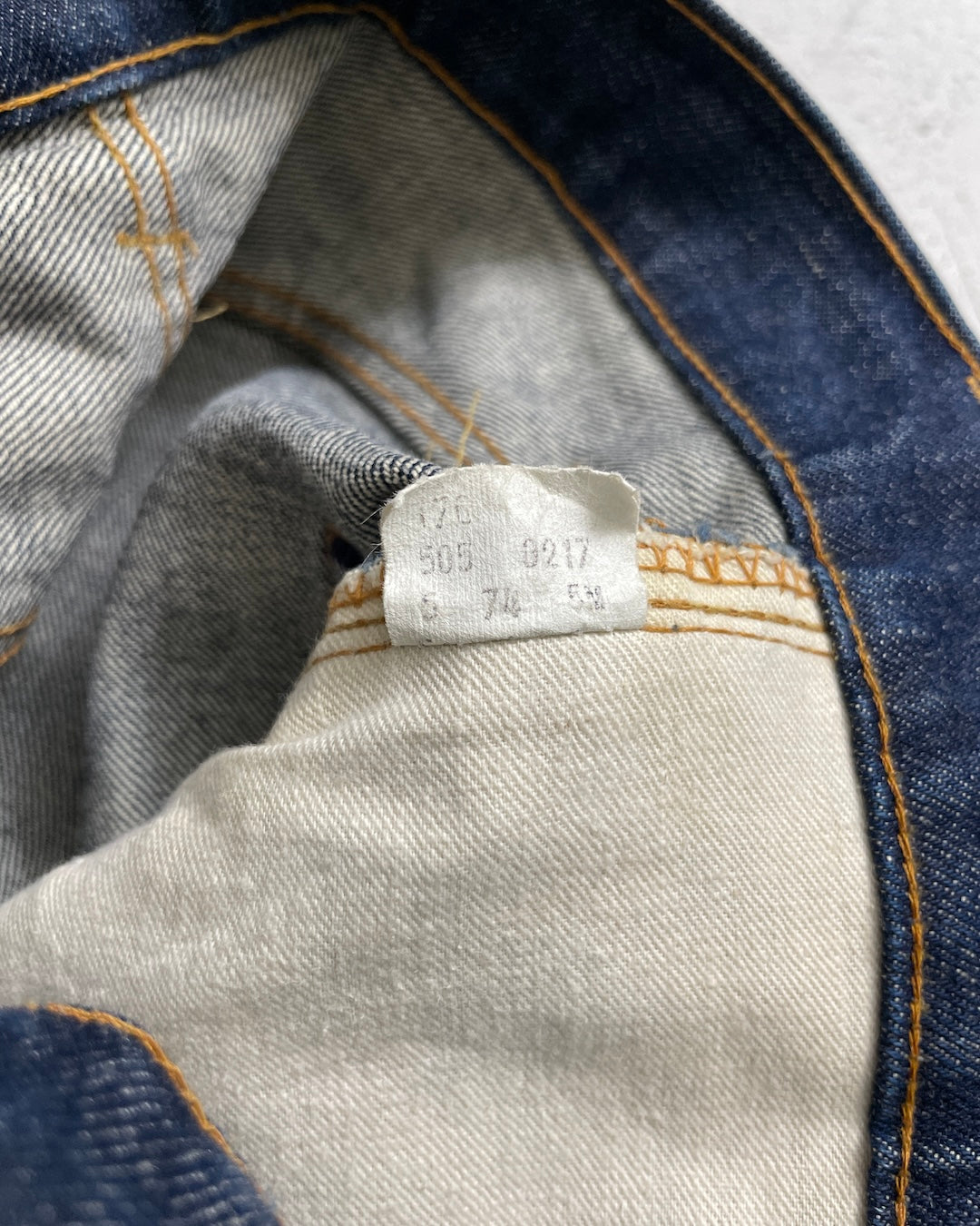 70's Levi's 505 66前期 ボタン裏6 スモールe 42talon ウエストチェーン 平行ステッチ パキパキ W30 L28 リーバイス