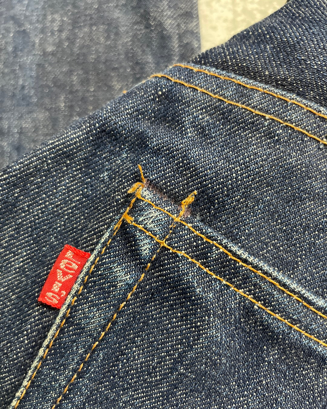 70's Levi's 505 66前期 ボタン裏6 スモールe 42talon ウエストチェーン 平行ステッチ パキパキ W30 L28 リーバイス