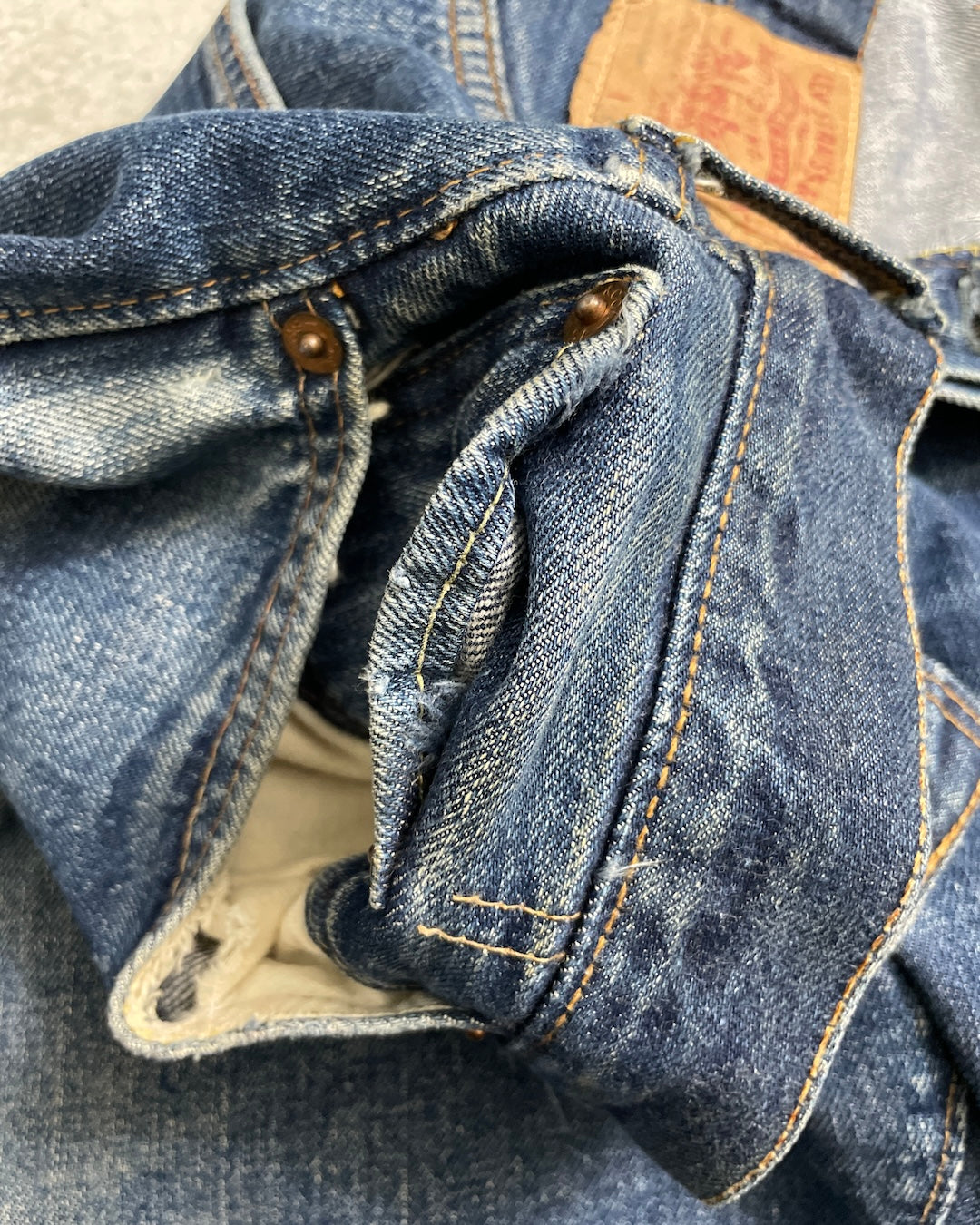 60's Levi's 501 BIGE ボタン裏16 ウエストチェーン 平行ステッチ 赤耳 W34 L30 リーバイス