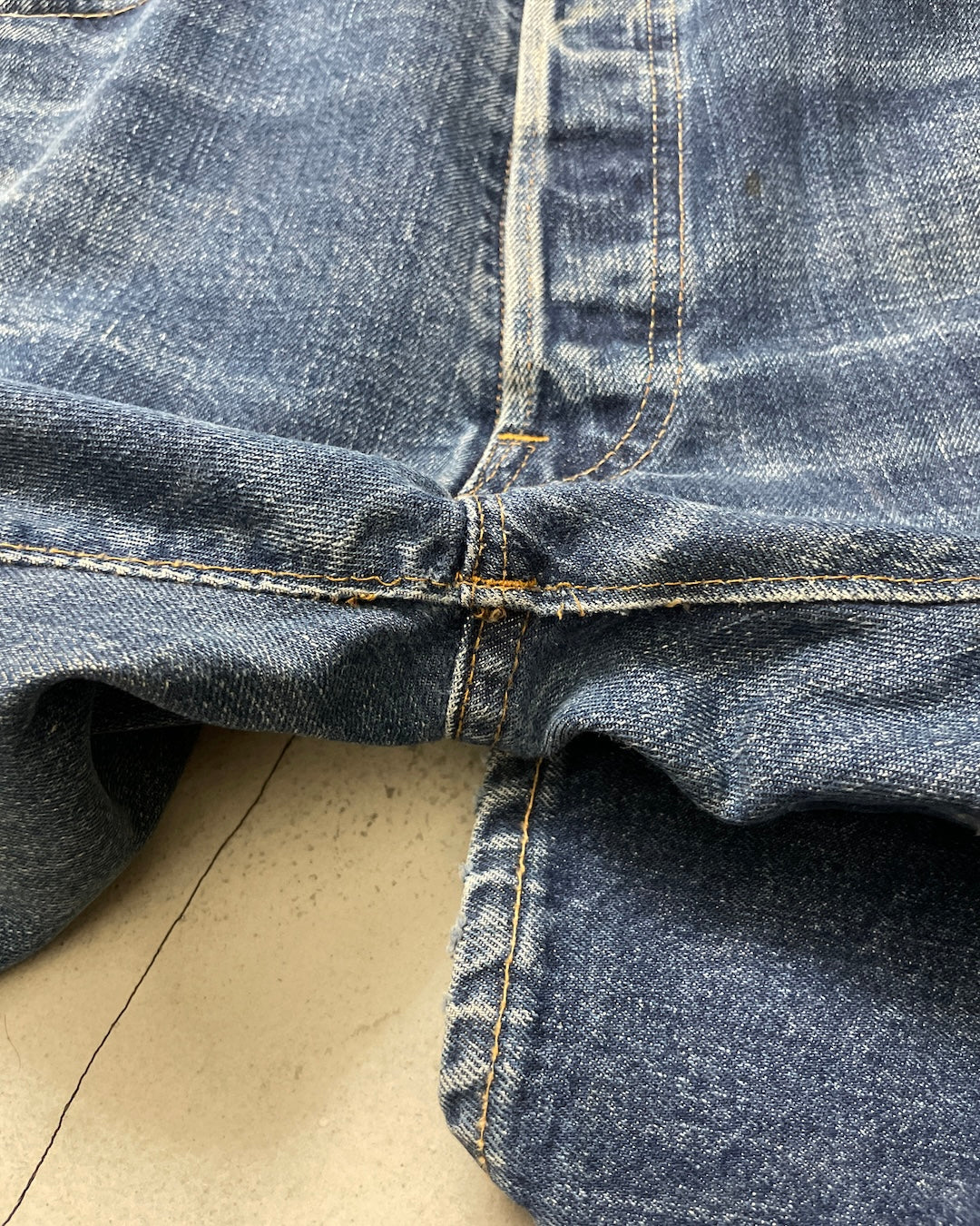 60's Levi's 501 BIGE ボタン裏16 ウエストチェーン 平行ステッチ 赤耳 W34 L30 リーバイス