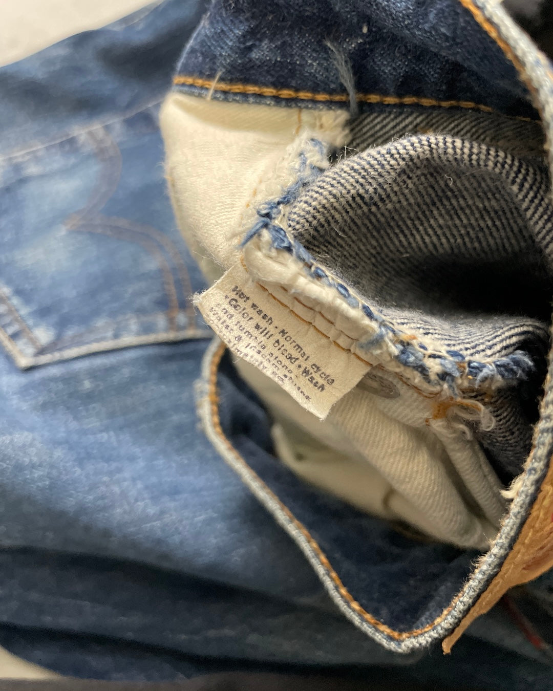 60's Levi's 501 BIGE ボタン裏16 ウエストチェーン 平行ステッチ 赤耳 W34 L30 リーバイス