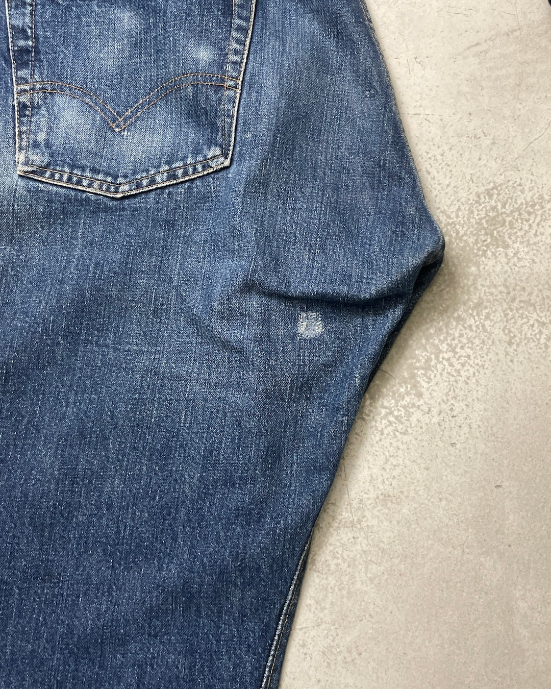 60's Levi's 501 BIGE ボタン裏16 ウエストチェーン 平行ステッチ 赤耳 W34 L30 リーバイス