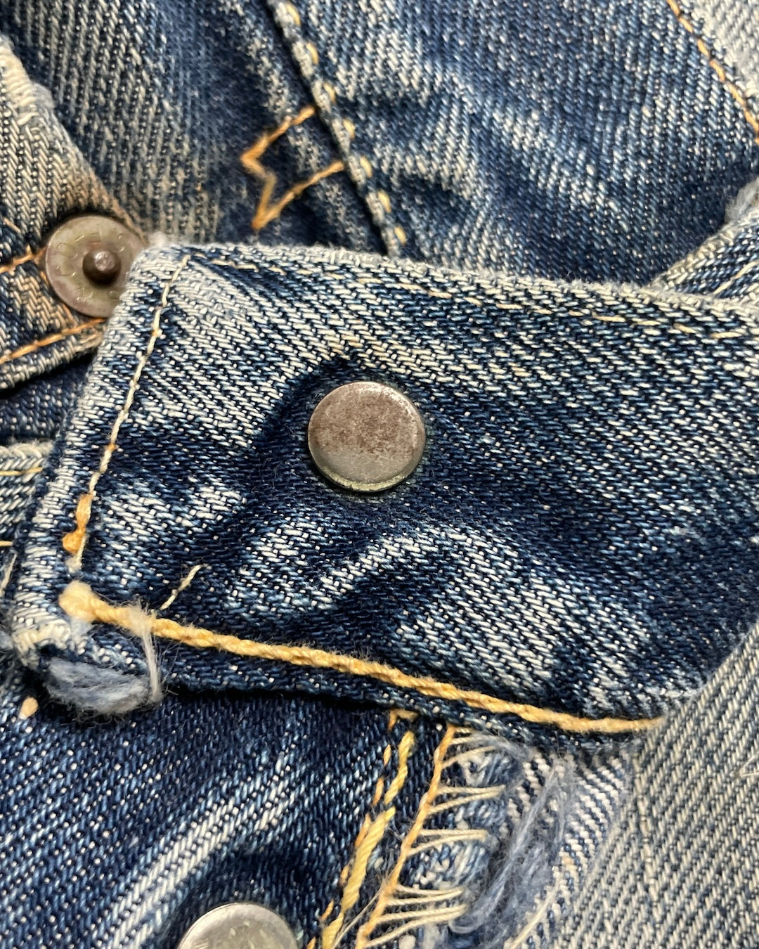 50's Levi's 501XX BIGE オフセット ウエストシングル フロントVステッチ W32 L29 リーバイス