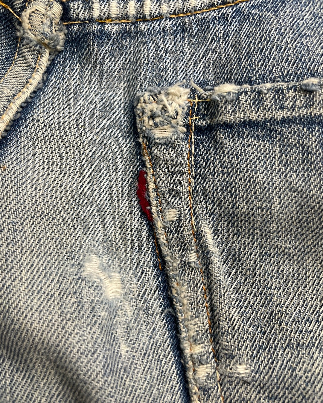 50's Levi's 501XX BIGE オフセット ウエストシングル フロントVステッチ W32 L29 リーバイス