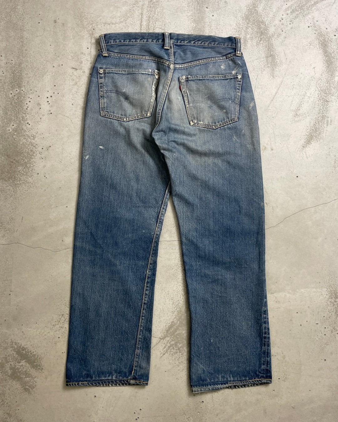 50's Levi's 501XX BIGE オフセット ウエストシングル フロントVステッチ W32 L29 リーバイス