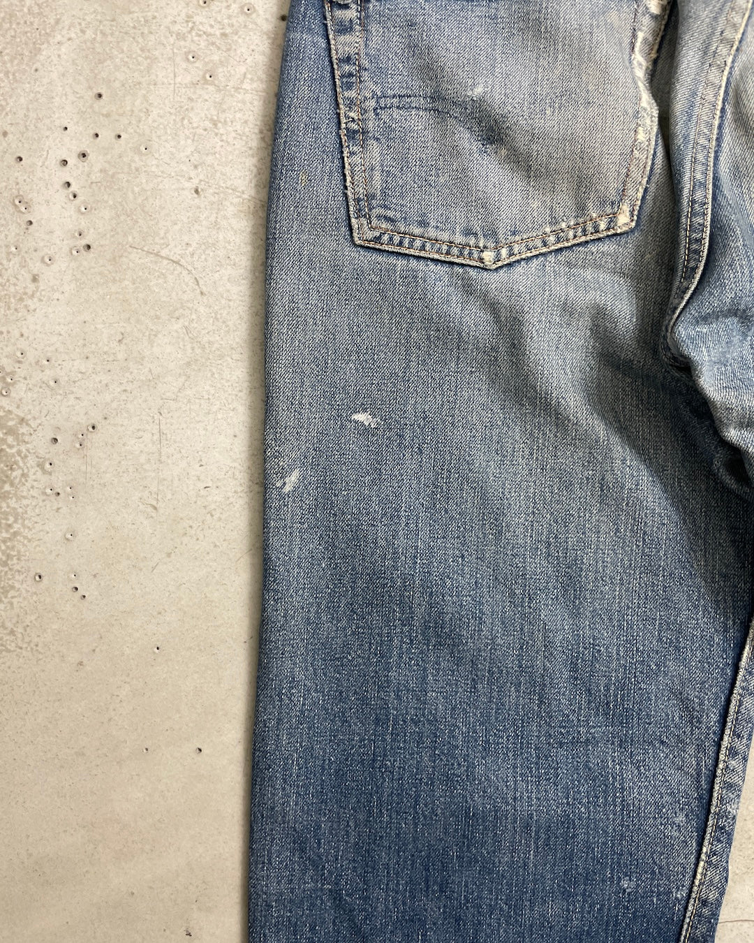 50's Levi's 501XX BIGE オフセット ウエストシングル フロントVステッチ W32 L29 リーバイス