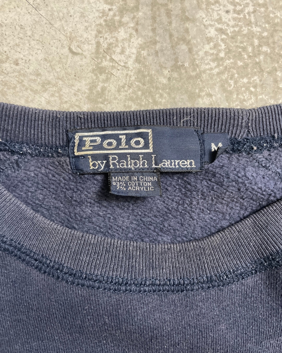 90's Ralph Lauren "POLO BEAR" ラグランスウェット 表記M ラルフローレン ポロベア