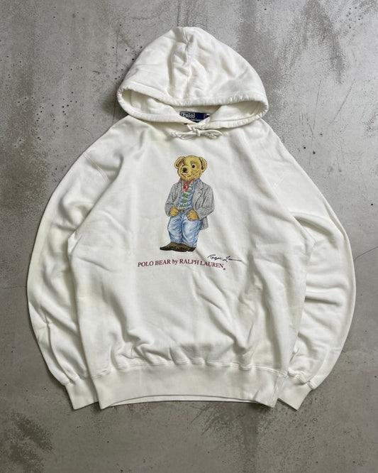 90's Ralph Lauren "POLO BEAR" フーディ 表記M ラルフローレン ポロベア