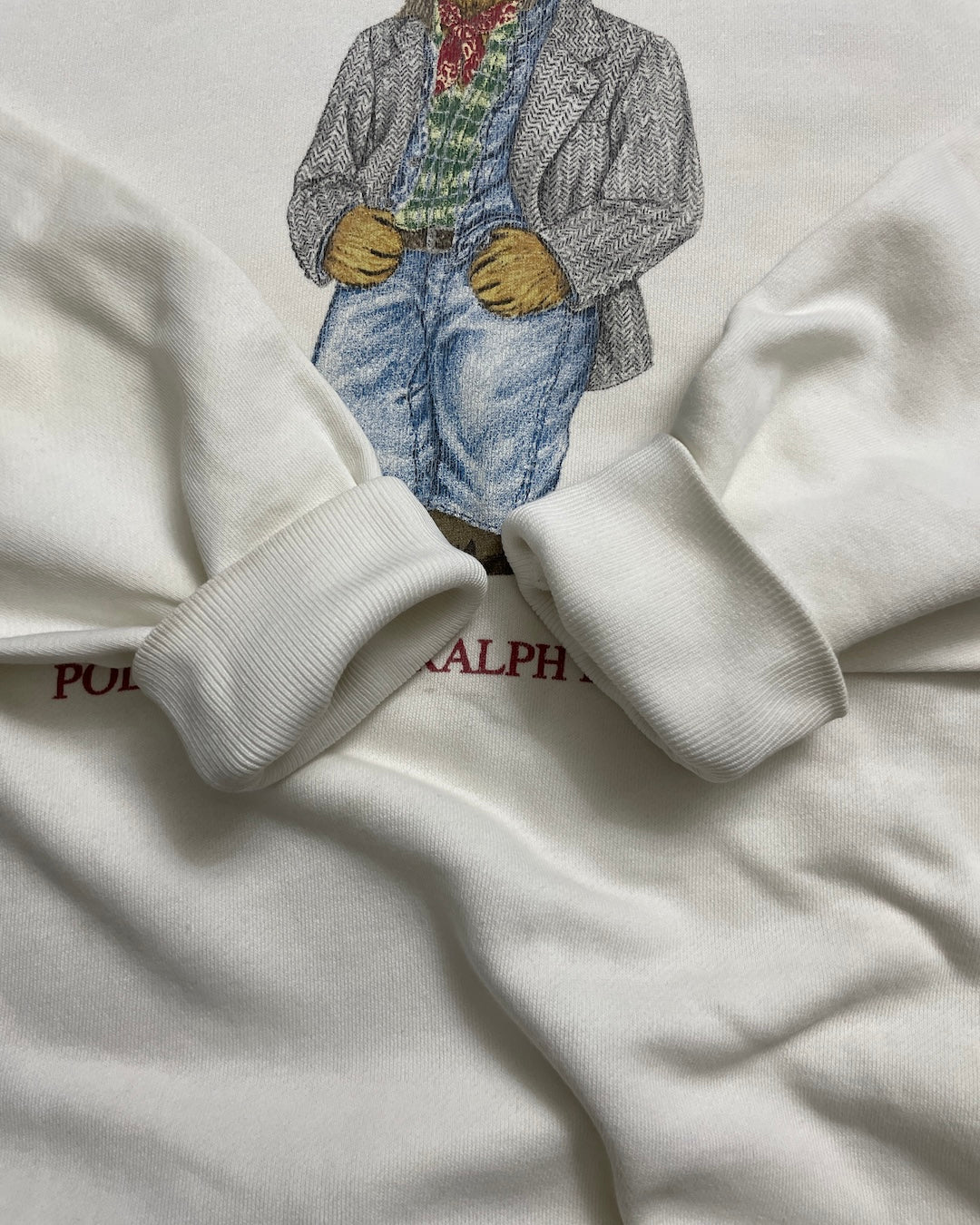 90's Ralph Lauren "POLO BEAR" フーディ 表記M ラルフローレン ポロベア