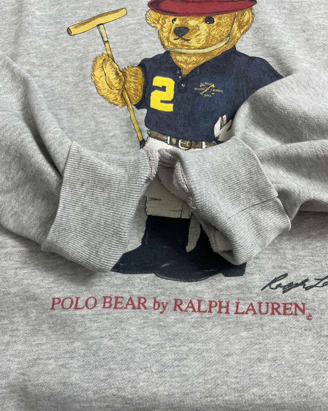 90's Ralph Lauren "POLO BEAR" ラグランスウェット 表記170 ラルフローレン ポロベア