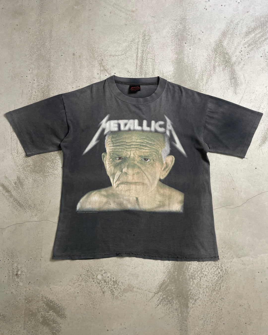 90's METALLICA "ENTER SANDOMANN" バンドTシャツ アルバム 両面プリント 表記L USA製 メタリカ サンドマン