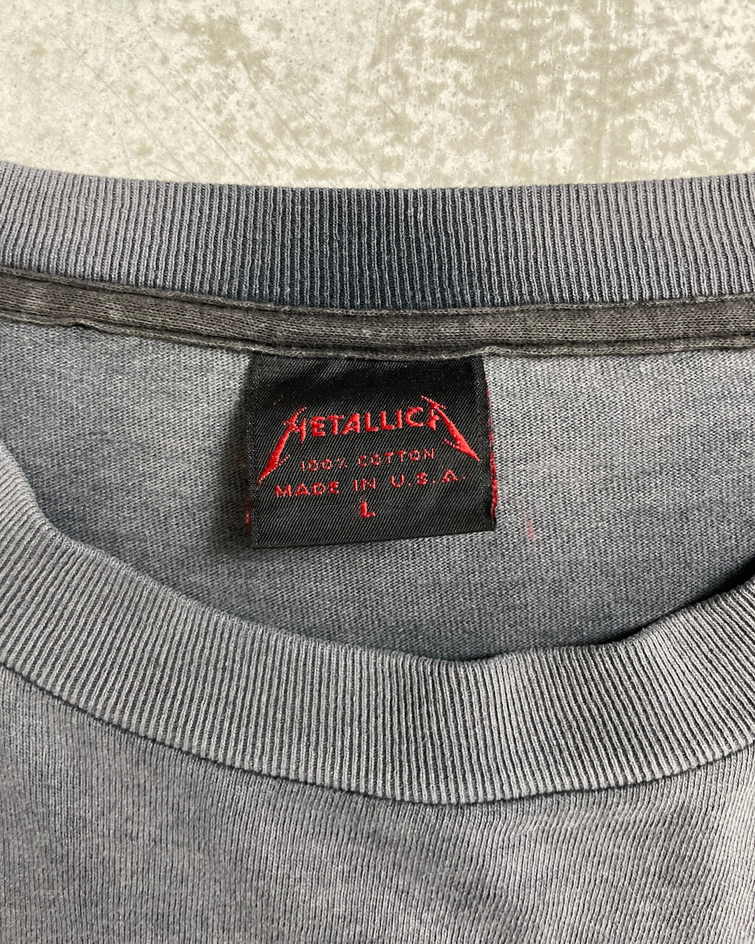90's METALLICA "ENTER SANDOMANN" バンドTシャツ アルバム 両面プリント 表記L USA製 メタリカ サンドマン