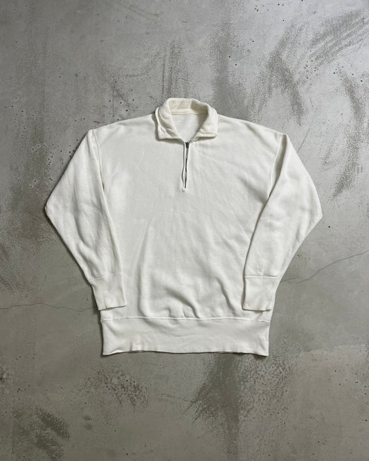 60's Vintage ハーフジップスウェット 片爪ジップ セットイン ブランク ヴィンスエ