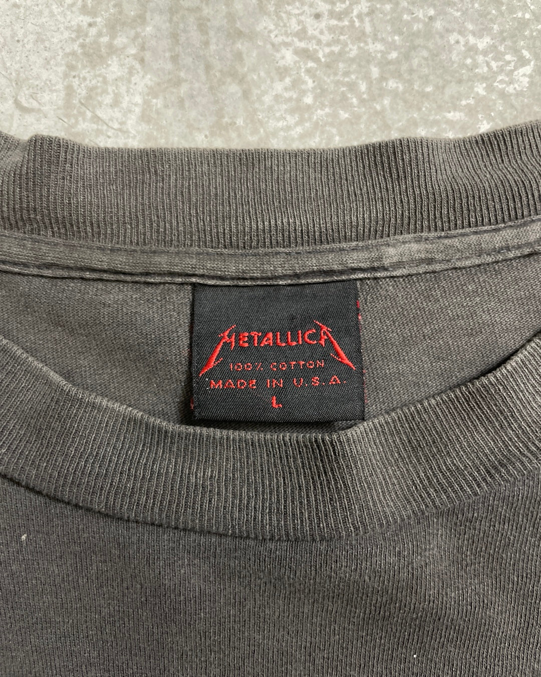 80's METALLICA "Damage Inc." バンドTシャツ 両面プリント PUSHEAD 表記L USA製 メタリカ パスヘッド