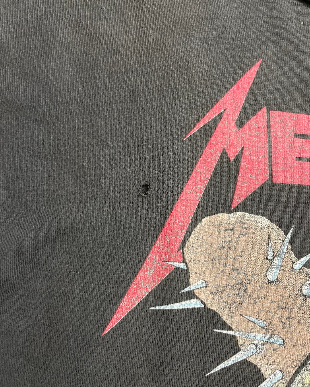 80's METALLICA "Damage Inc." バンドTシャツ 両面プリント PUSHEAD 表記L USA製 メタリカ パスヘッド