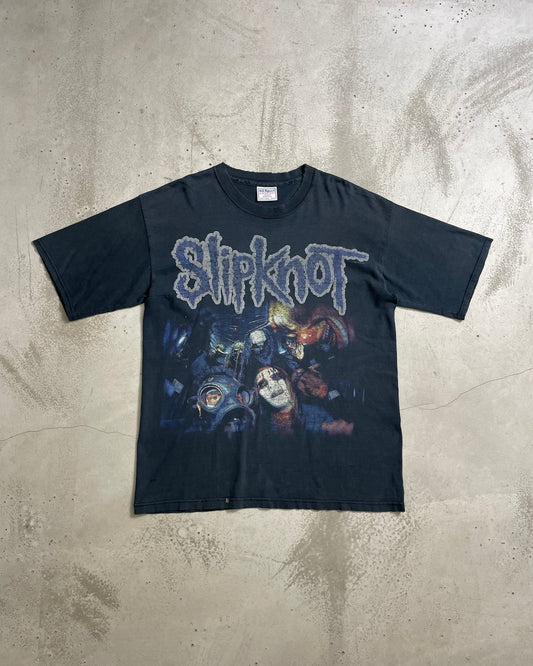 00's Slipknot バンドTシャツ メンバー 両面プリント 表記M USA製 スリップノット グランジ 襤褸