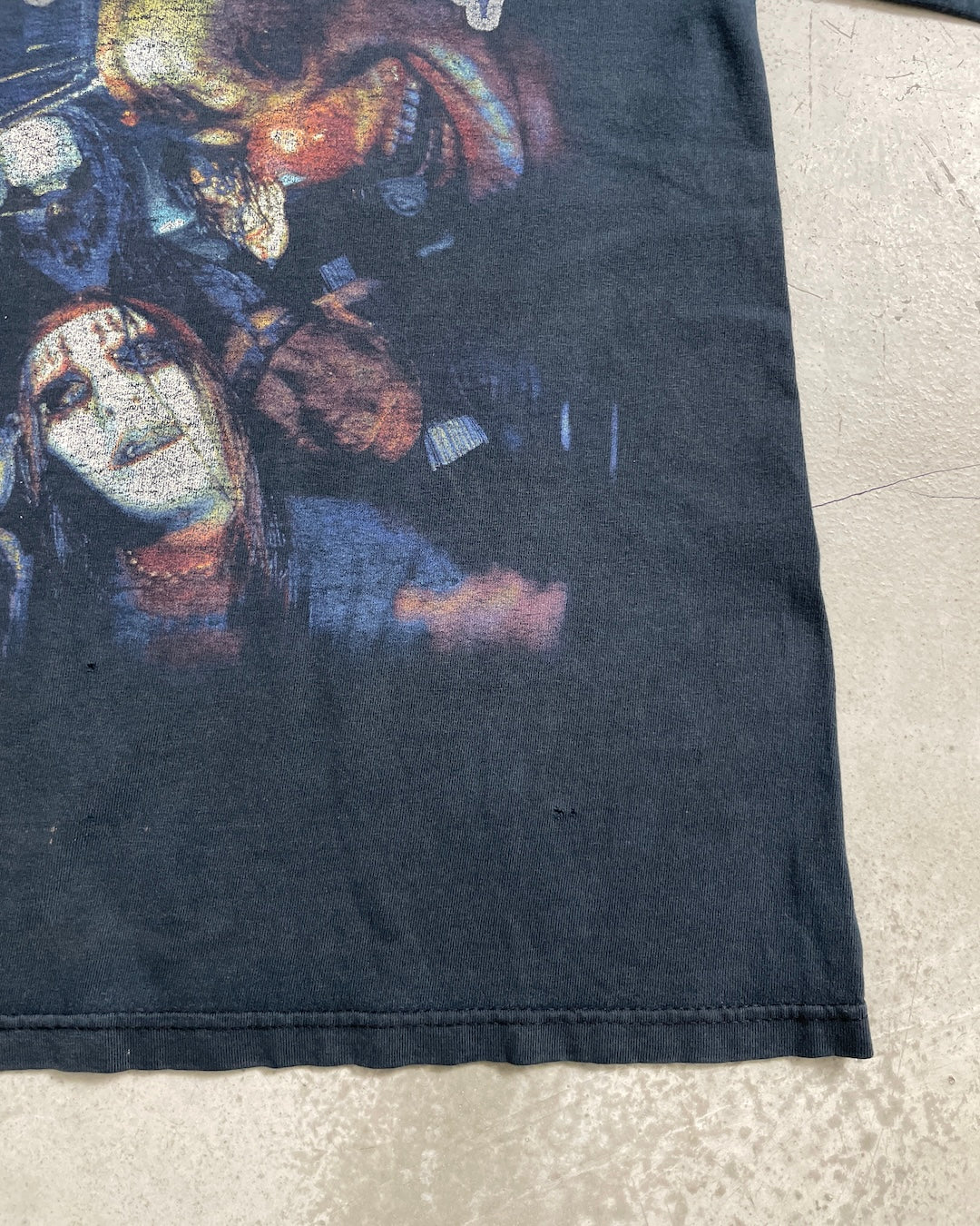 00's Slipknot バンドTシャツ メンバー 両面プリント 表記M USA製 スリップノット グランジ 襤褸