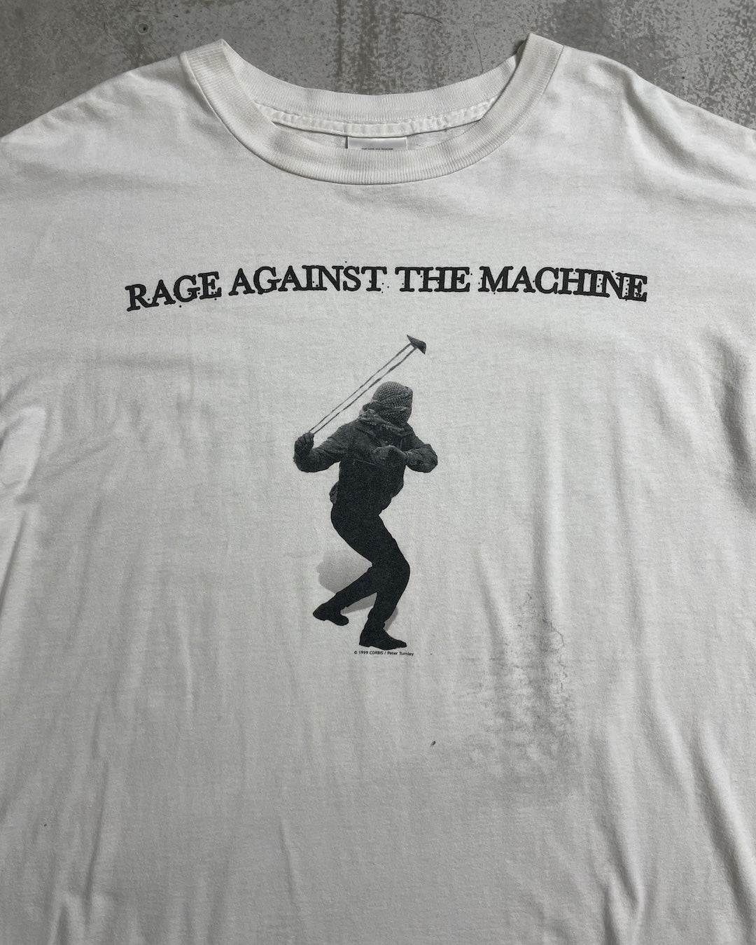 90's Rage Against The Machine "Sling shot" バンドTシャツ 両面プリント 表記L メキシコ製 レイジ