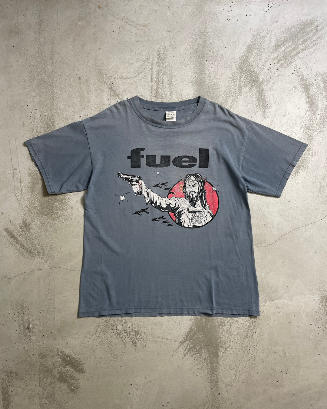 90's Fuel "Jesus or a gun" バンドTシャツ 両面プリント 表記L メキシコ製 フューエル