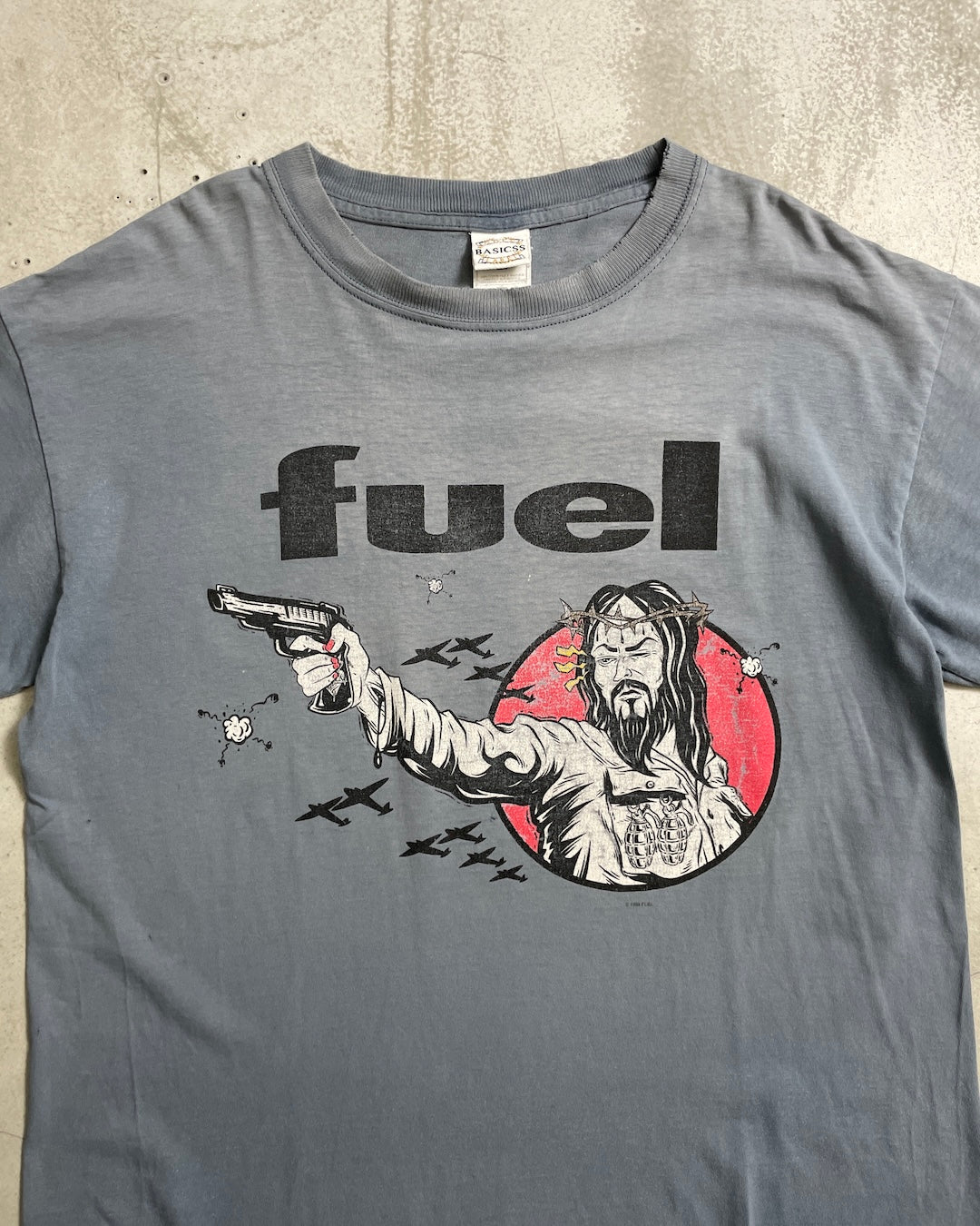 90's Fuel "Jesus or a gun" バンドTシャツ 両面プリント 表記L メキシコ製 フューエル