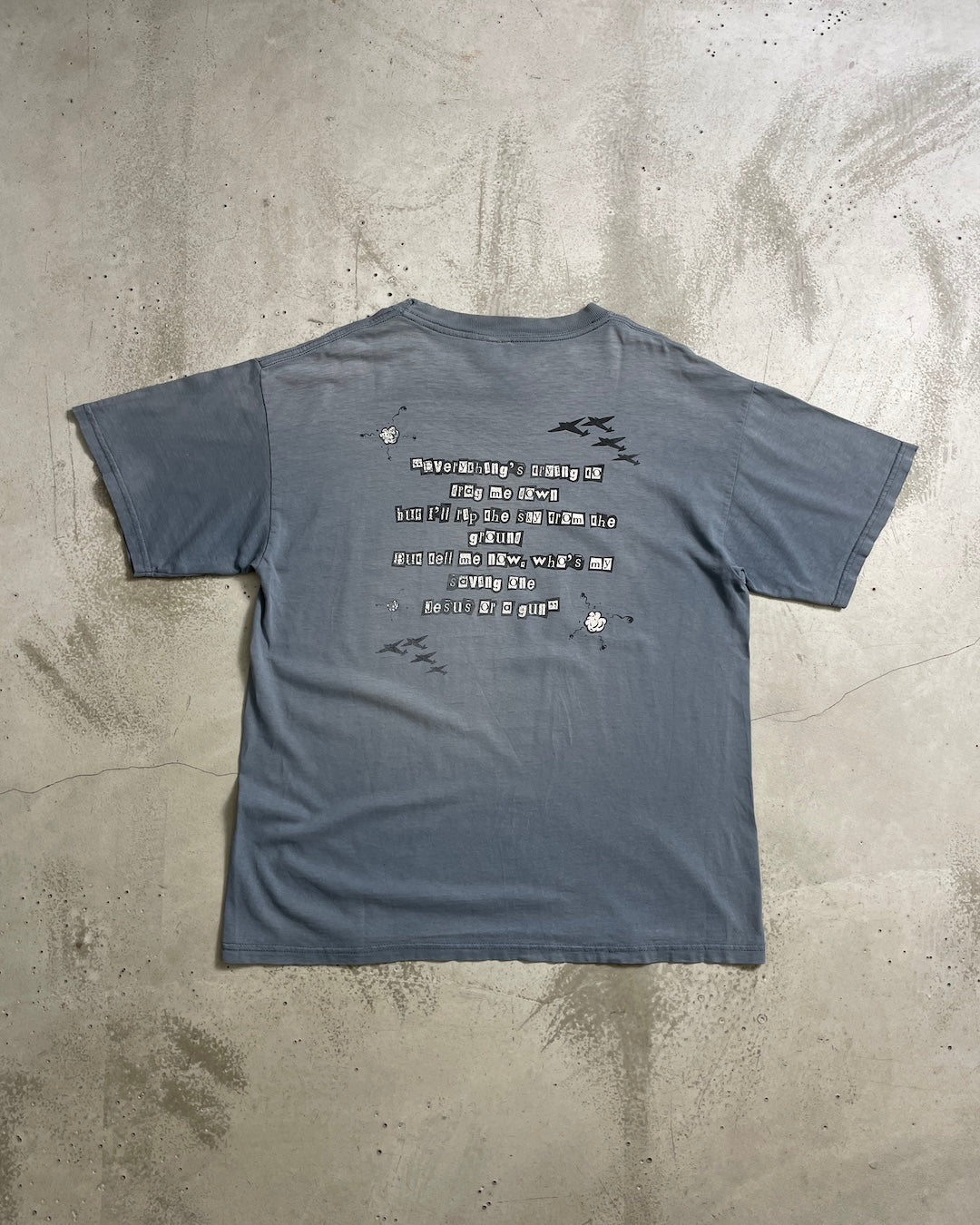 90's Fuel "Jesus or a gun" バンドTシャツ 両面プリント 表記L メキシコ製 フューエル