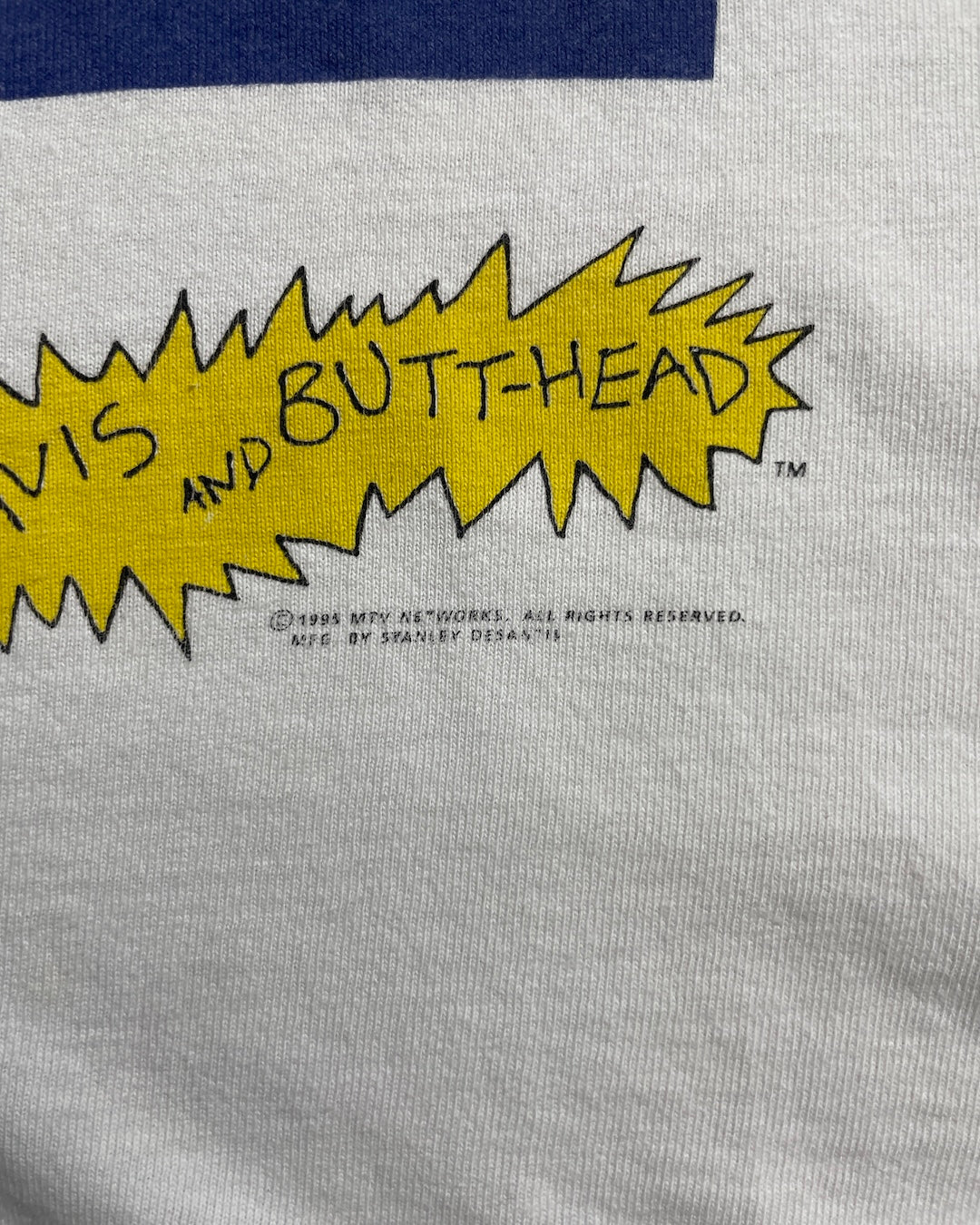 90's Beavis & Butt-Head トミーパロディ 表記L USA製 MTV ビーバスアンドバッドヘッド