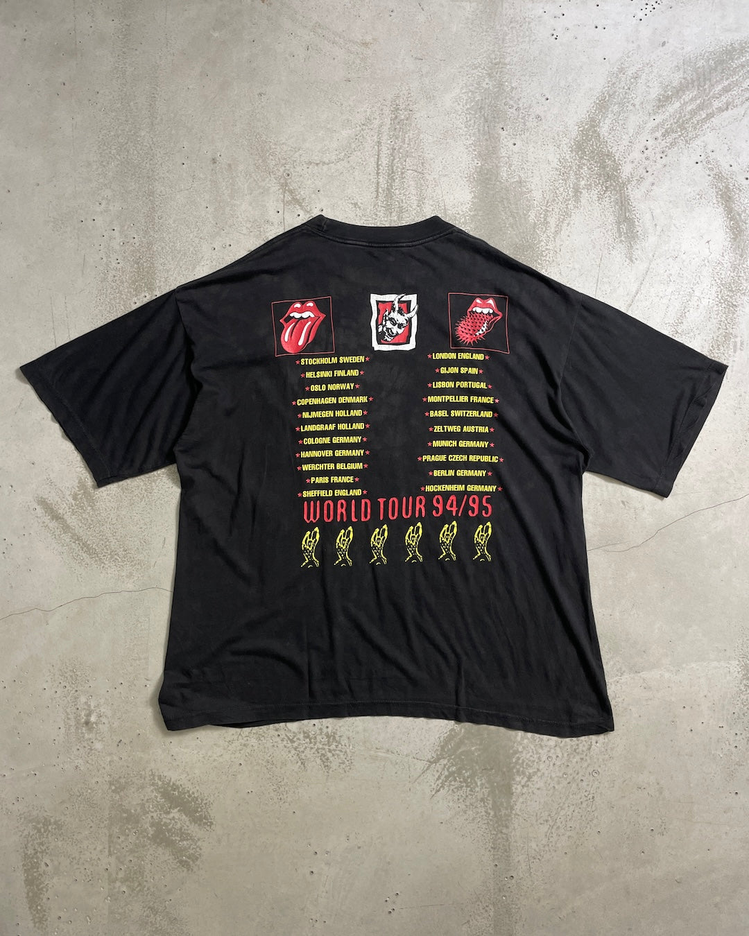 90's The Rolling Stones "Voodoo" ユーロ バンドTシャツ 両面プリント ユーロボディ ローリングストーンズ
