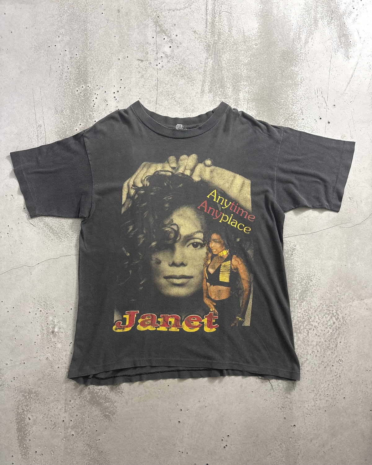 90's Janet Jackson "Janet."ツアーTシャツ フォト 両面プリント ジャネットジャクソン
