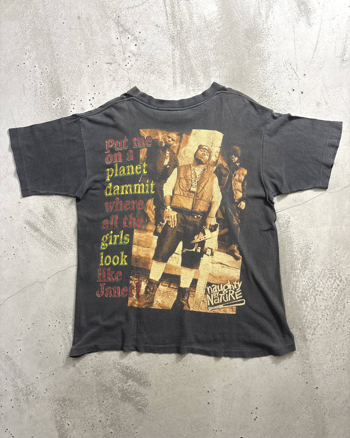 90's Janet Jackson "Janet."ツアーTシャツ フォト 両面プリント ジャネットジャクソン