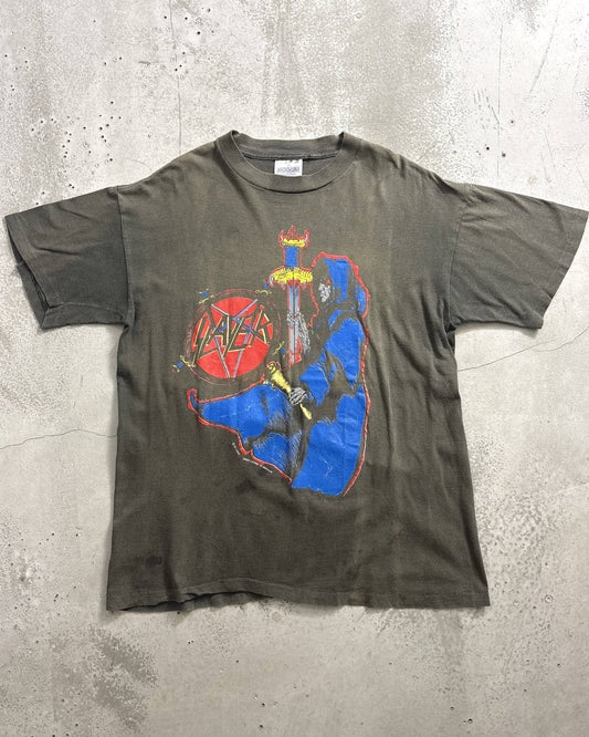 90's SLAYER "Spill The Blood" バンドTシャツ 表記L USA製 スレイヤー