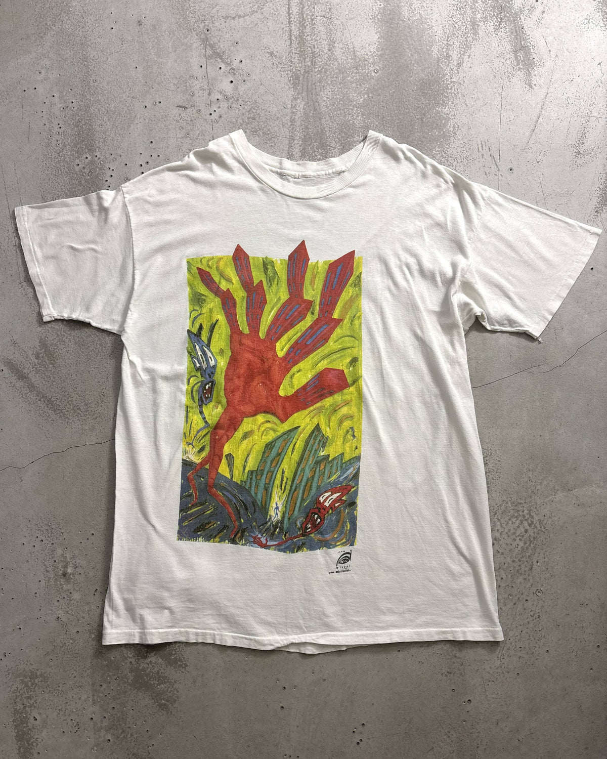 90's Bruce Wall "METRO FREAKO" アートTシャツ ブルースウォール