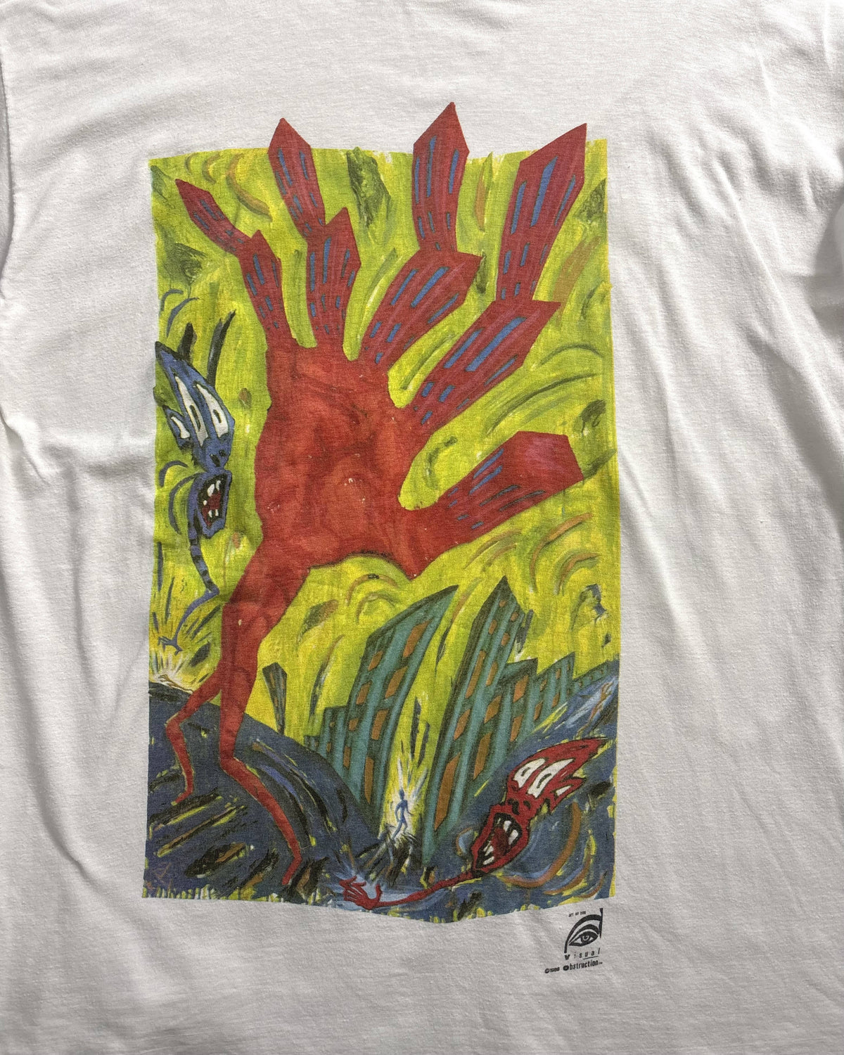 90's Bruce Wall "METRO FREAKO" アートTシャツ ブルースウォール