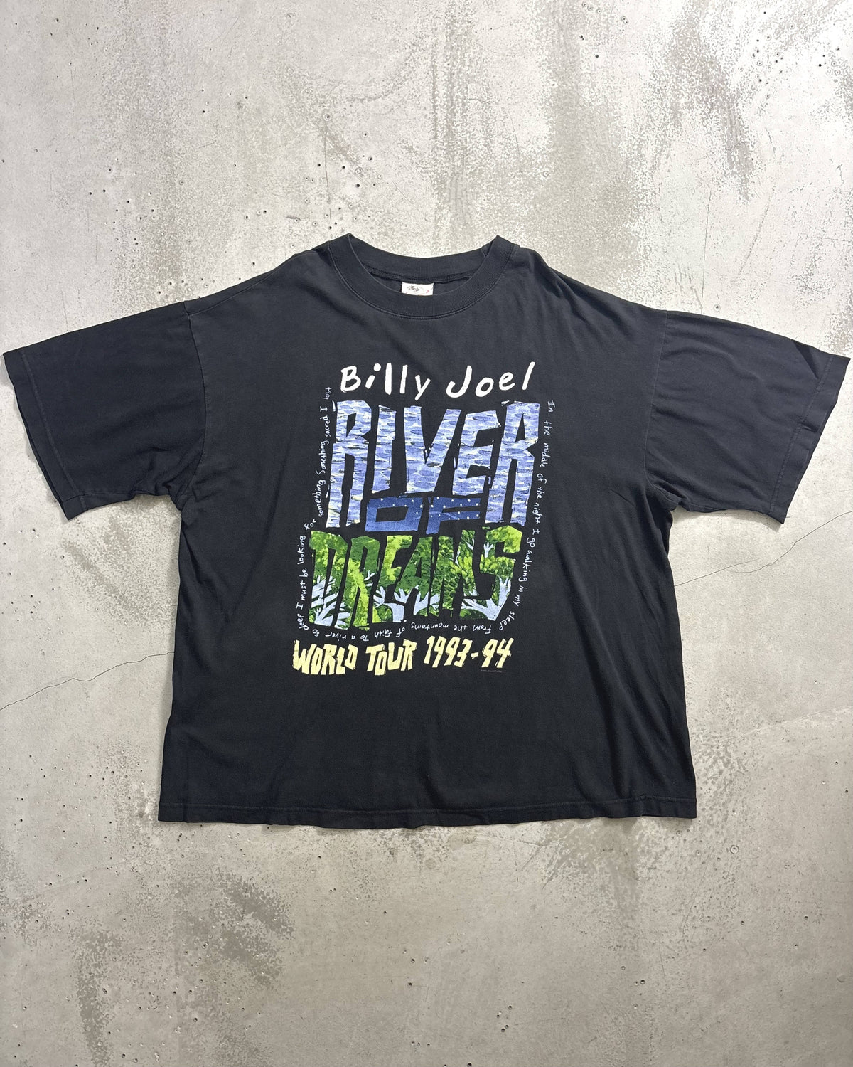 90's Billy Joel 93-94 ツアーＴシャツ バンドＴ 両面プリント 表記XLサイズ ビリー ジョエル