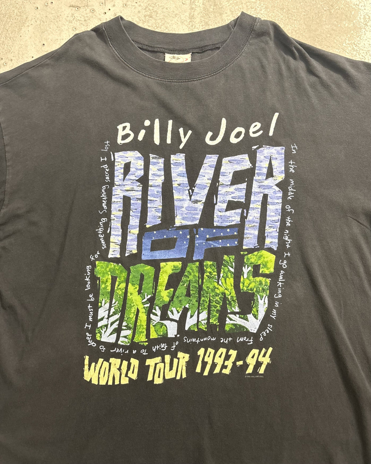 90's Billy Joel 93-94 ツアーＴシャツ バンドＴ 両面プリント 表記XLサイズ ビリー ジョエル