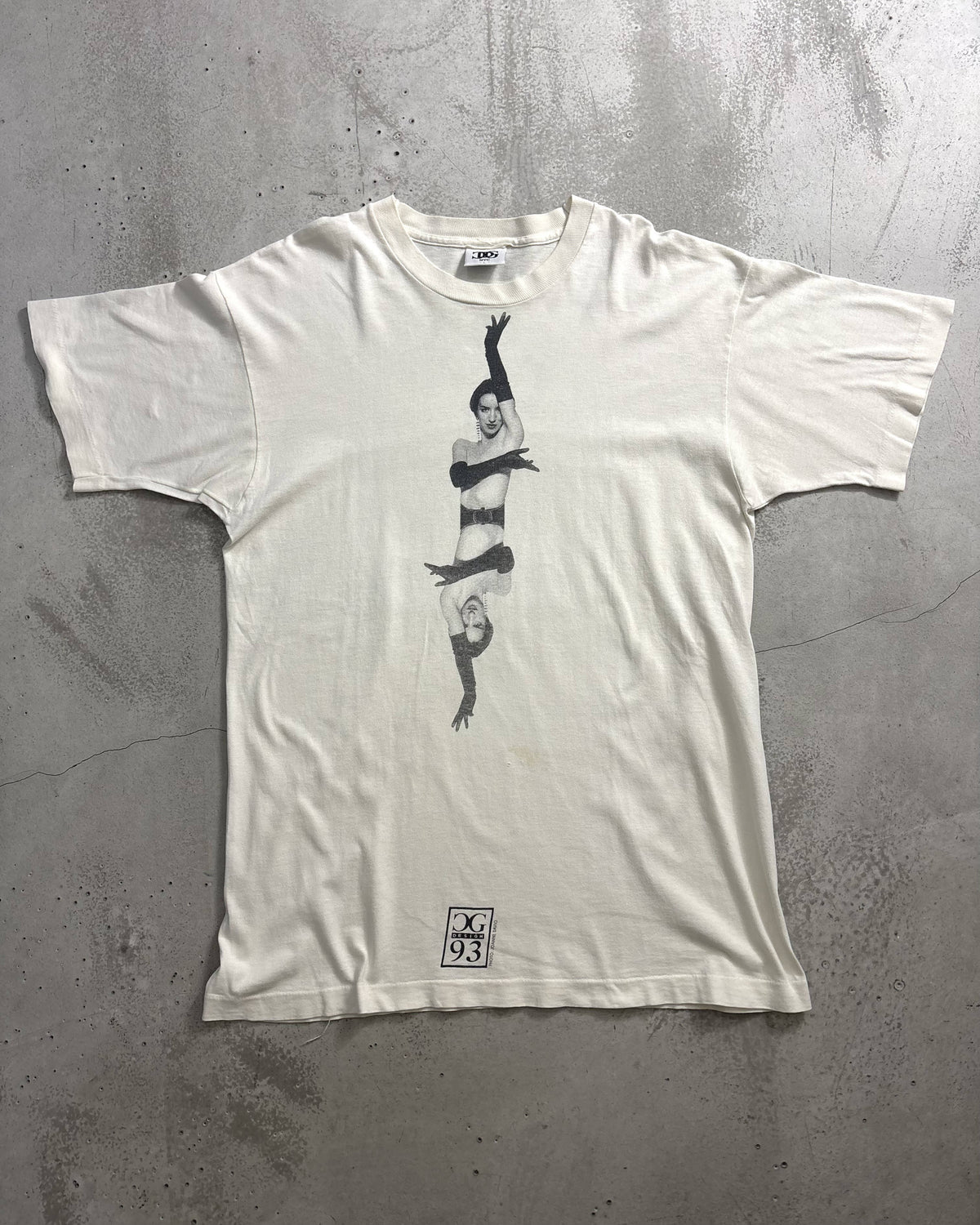 90's CG DESIGN フォトTシャツ 両面プリント 表記L USA製 シージーデザイン