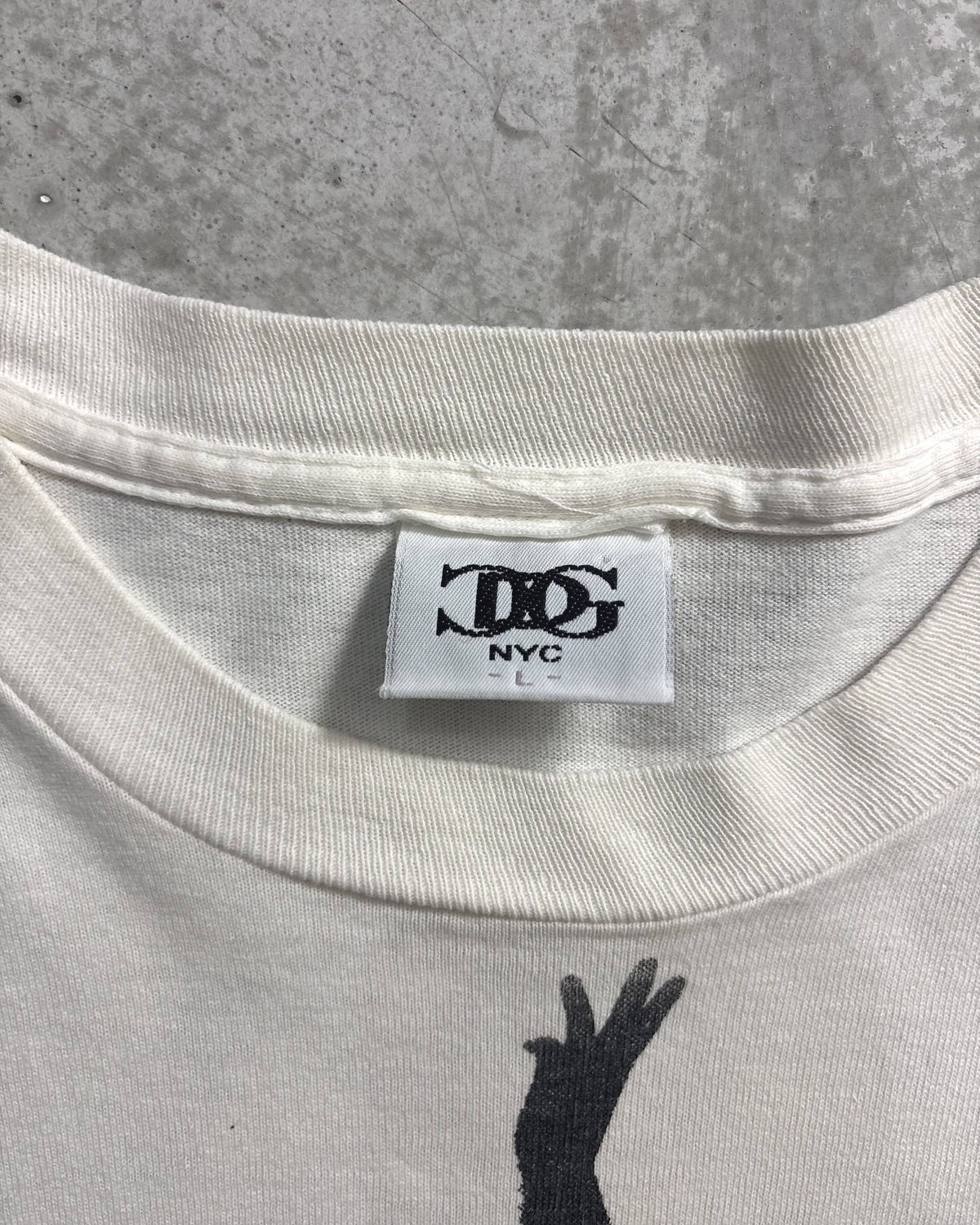 90's CG DESIGN フォトTシャツ 両面プリント 表記L USA製 シージーデザイン