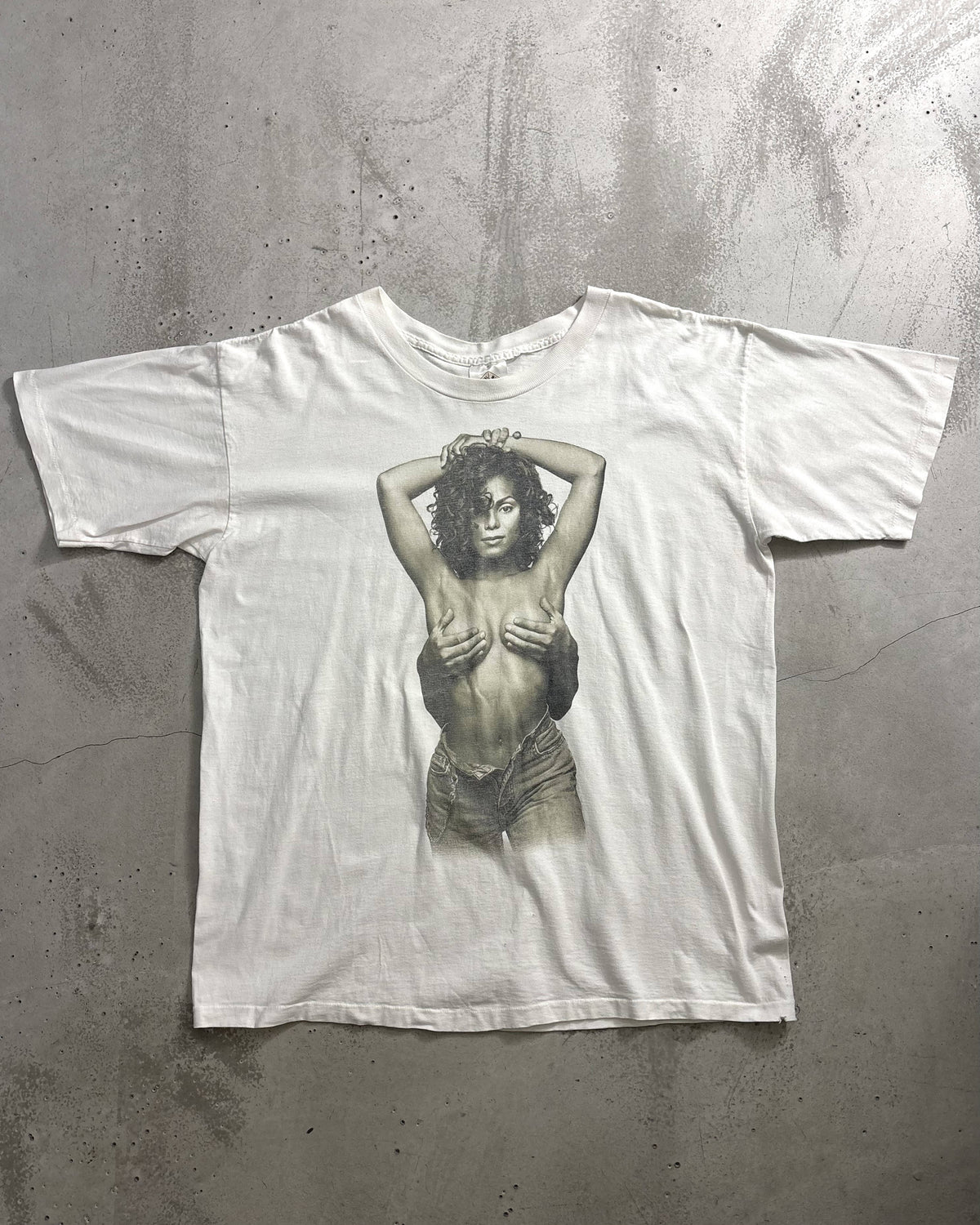 90s Janet Jackson 93 Tour T-Shirt Photo Double-Sided Print Tagged XL Made in USA