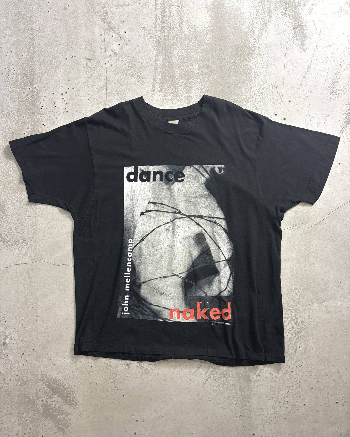 90's John Mellencamp "dance naked" アルバムTシャツ 両面プリント 表記XL USA製 ジョン メレンキャンプ