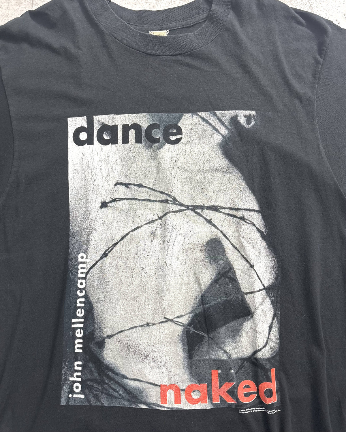 90's John Mellencamp "dance naked" アルバムTシャツ 両面プリント 表記XL USA製 ジョン メレンキャンプ