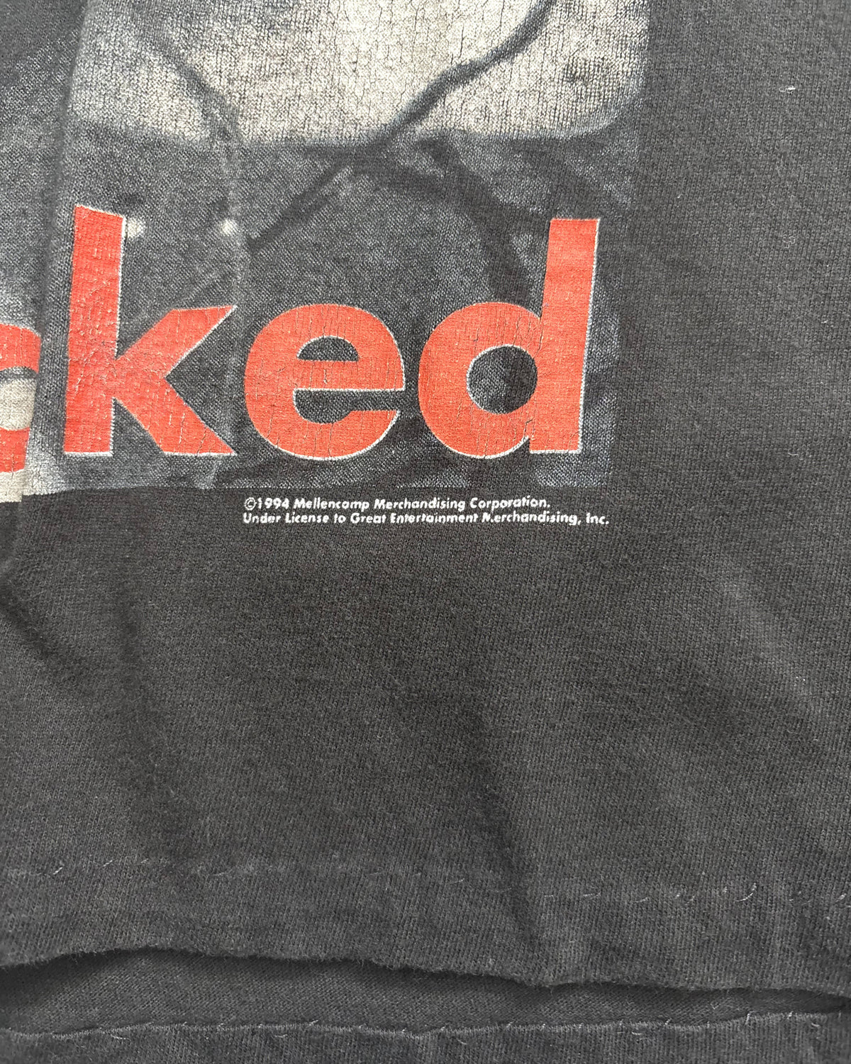 90's John Mellencamp "dance naked" アルバムTシャツ 両面プリント 表記XL USA製 ジョン メレンキャンプ